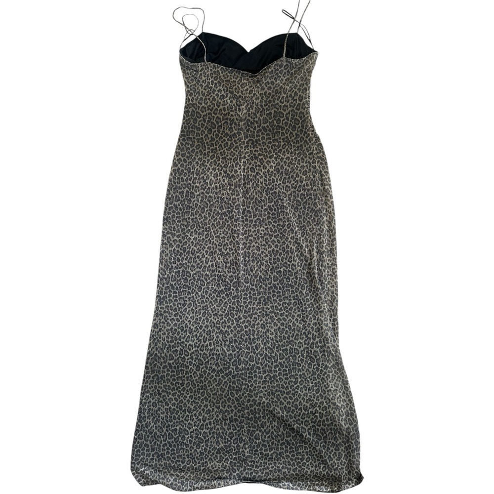 Andrea Polizzi for Rex Lester Leopard Print Vintage Gown Size 10 - Picture 3 of 8